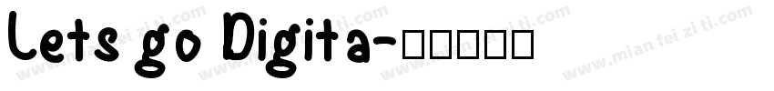 Lets go Digita字体转换